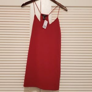 Size small Red spaghetti stra racerback dress